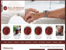 Tablet Screenshot of bellmortuary.com